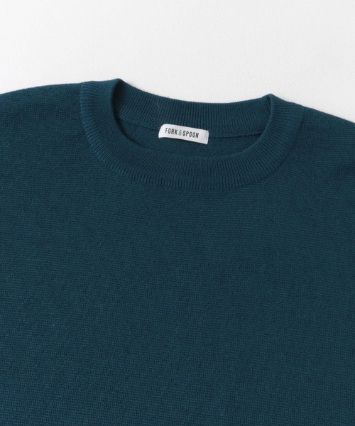 FORK&SPOON（フォークアンドスプーン）の「『洗濯可』FORK&SPOON　ミラノリブクルーネックプルオーバー（ニット/セーター・レディース・モカ/グリーン系その他/チャコールグレー・1）」の19枚目の写真
