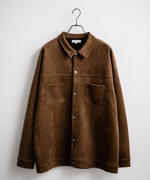 フレームワーク オーバーサイズシャツ 胸ポケット ブラウン ワイド　ゆったり フレームワーク オーバーサイズシャツ 胸ポケット ブラウン ワイド