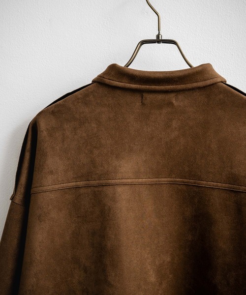 オーバーサイズ カットスエードCPOシャツジャケット（シャツ/ブラウス