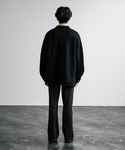 オーバーサイズ カットスエードCPOシャツジャケット（シャツ/ブラウス