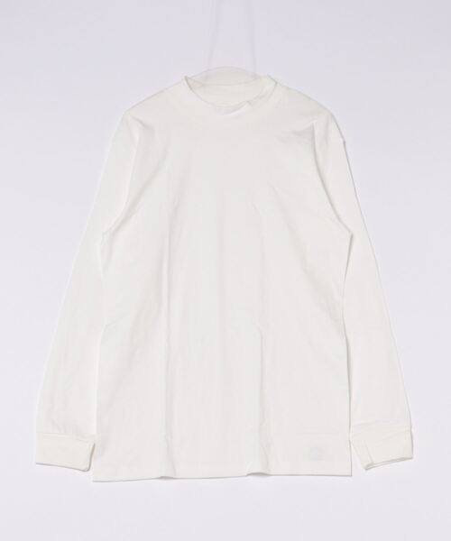 HANES(ヘインズ)の「【HANES/ヘインズ】ハイネックスムースロングスリーブT HM4-A205(Tシャツ/カットソー・メンズ・ブラック/ホワイト・LARGE/MEDIUM/X-LARGE)」の1枚目の写真