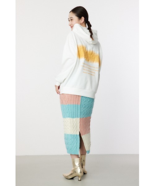 RODEO CROWNS WIDE BOWL（ロデオクラウンズワイドボウル）の「Custom ケーブルニット スカート（スカート・レディース・グリーン系その他/ピンク系その他/レッド系その他/パープル系その他・FREE）」の9枚目の写真