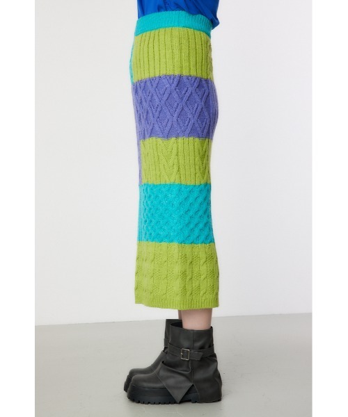 RODEO CROWNS WIDE BOWL（ロデオクラウンズワイドボウル）の「Custom ケーブルニット スカート（スカート・レディース・グリーン系その他/ピンク系その他/レッド系その他/パープル系その他・FREE）」の11枚目の写真