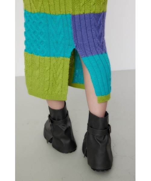 RODEO CROWNS WIDE BOWL（ロデオクラウンズワイドボウル）の「Custom ケーブルニット スカート（スカート・レディース・グリーン系その他/ピンク系その他/レッド系その他/パープル系その他・FREE）」の15枚目の写真