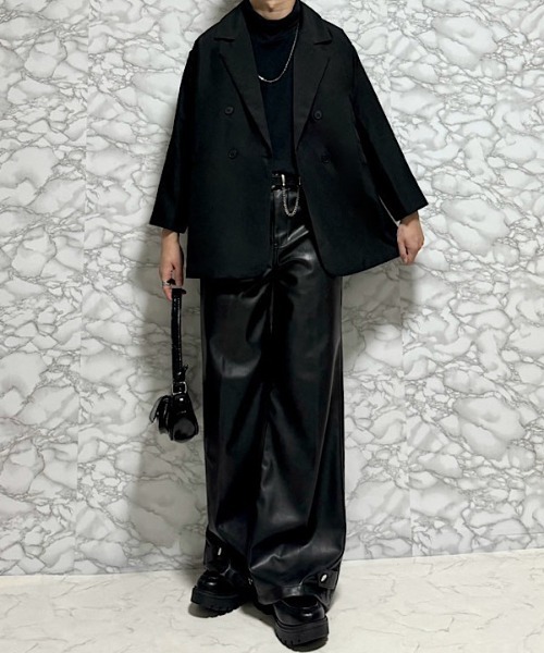 PARKS TOKYO SELECT(パークストウキョウセレクト)の「ダブルテーラードジャケット(テーラードジャケット・メンズ・ブラック/カーキ・SMALL/MEDIUM/LARGE/X-LARGE)」の3枚目の写真