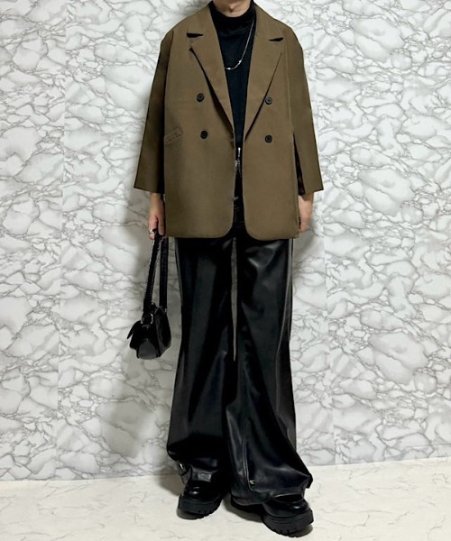PARKS TOKYO SELECT(パークストウキョウセレクト)の「ダブルテーラードジャケット(テーラードジャケット・メンズ・ブラック/カーキ・SMALL/MEDIUM/LARGE/X-LARGE)」の11枚目の写真