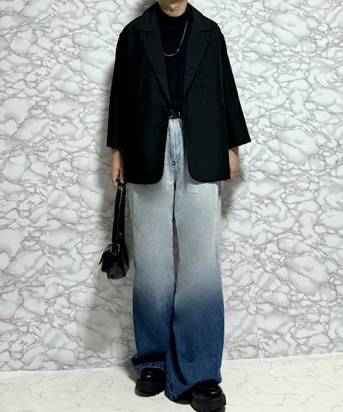 PARKS TOKYO SELECT(パークストウキョウセレクト)の「ダブルテーラードジャケット(テーラードジャケット・メンズ・ブラック/カーキ・SMALL/MEDIUM/LARGE/X-LARGE)」の5枚目の写真