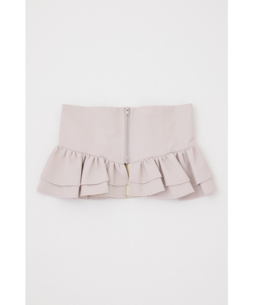 rienda(リエンダ)の「フェイクレザーコルセット 秋服 冬服(ベルト・レディース・ブラック/ベージュ・FREE)」の3枚目の写真