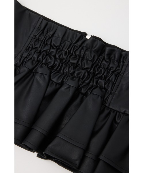 rienda(リエンダ)の「フェイクレザーコルセット 秋服 冬服(ベルト・レディース・ブラック/ベージュ・FREE)」の9枚目の写真