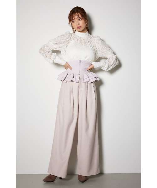 rienda(リエンダ)の「フェイクレザーコルセット 秋服 冬服(ベルト・レディース・ブラック/ベージュ・FREE)」の14枚目の写真