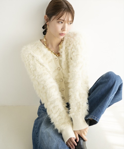AND COUTURE（アンドクチュール）の「デニムバギーパンツ（その他パンツ・レディース・ダークブルー/ブラック・SMALL/MEDIUM）」の19枚目の写真