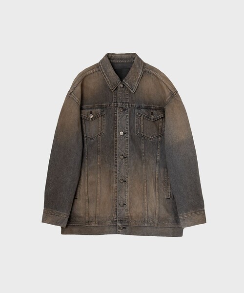 Juha(ユハ)の「【JUHA/ユハ】RUST DENIM JACKET(デニムジャケット・メンズ・ブラック・4/3)」の1枚目の写真