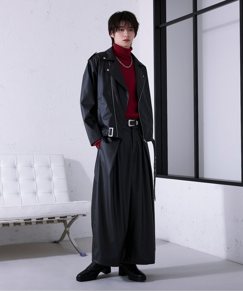 Ellno Loset(エルノロゼット)の「ハカマタックワイドパンツ/SETUP対応(その他パンツ・メンズ・ブラック・LARGE/MEDIUM/SMALL)」の9枚目の写真