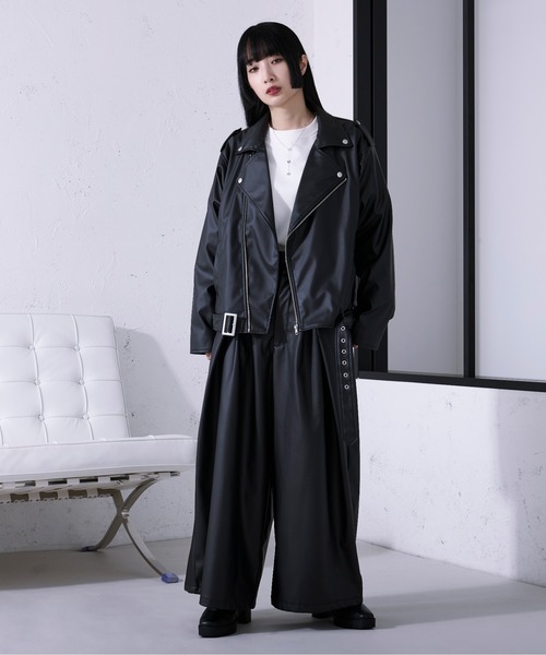Ellno Loset(エルノロゼット)の「ハカマタックワイドパンツ/SETUP対応(その他パンツ・メンズ・ブラック・LARGE/MEDIUM/SMALL)」の18枚目の写真