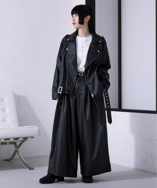 Ellno Loset(エルノロゼット)の「ハカマタックワイドパンツ/SETUP対応(その他パンツ・メンズ・ブラック・LARGE/MEDIUM/SMALL)」の20枚目の写真