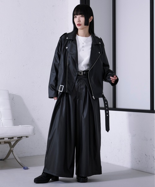 Ellno Loset(エルノロゼット)の「ハカマタックワイドパンツ/SETUP対応(その他パンツ・メンズ・ブラック・LARGE/MEDIUM/SMALL)」の21枚目の写真
