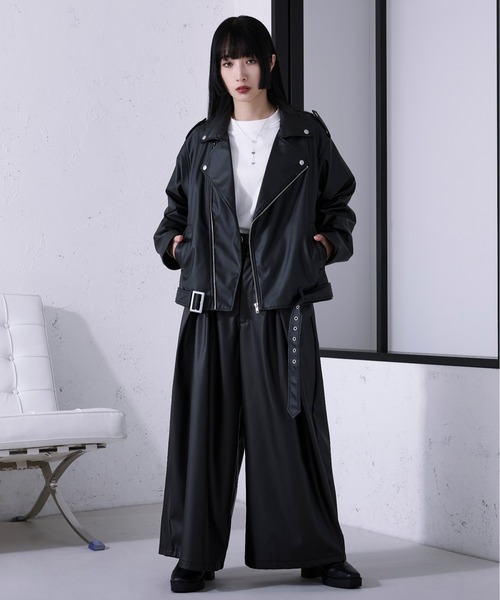 Ellno Loset(エルノロゼット)の「ハカマタックワイドパンツ/SETUP対応(その他パンツ・メンズ・ブラック・LARGE/MEDIUM/SMALL)」の22枚目の写真