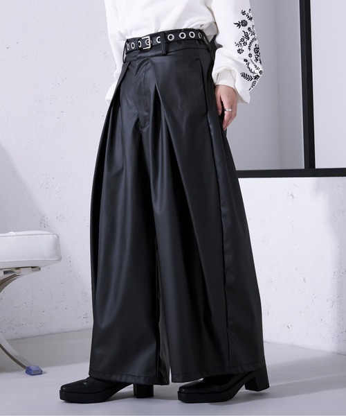 Ellno Loset(エルノロゼット)の「ハカマタックワイドパンツ/SETUP対応(その他パンツ・メンズ・ブラック・LARGE/MEDIUM/SMALL)」の15枚目の写真