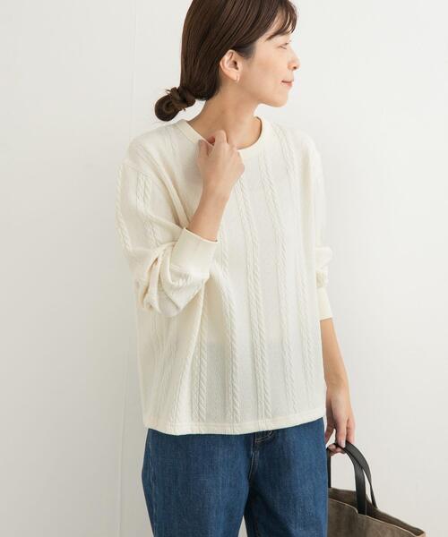 【セール】『UR TECH』カットJQケーブルプルオーバー（Tシャツ/カットソー）｜URBAN RESEARCH DOORS（アーバンリサーチドアーズ）