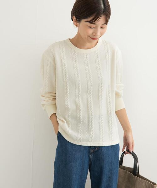 【セール】『UR TECH』カットJQケーブルプルオーバー（Tシャツ/カットソー）｜URBAN RESEARCH DOORS（アーバンリサーチドアーズ）