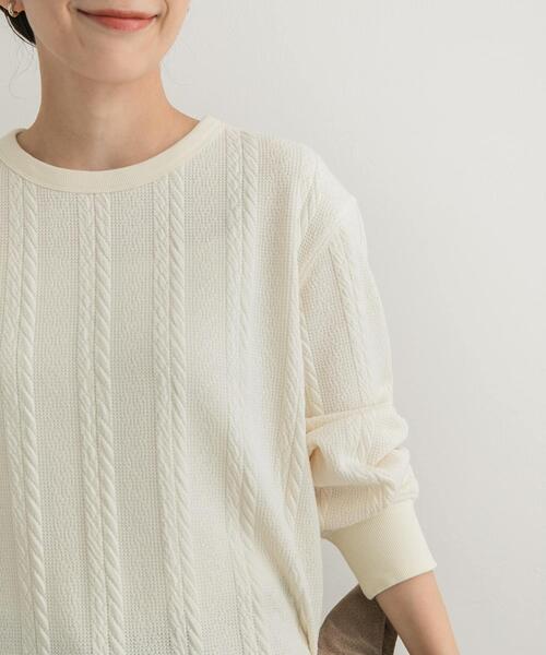 【セール】『UR TECH』カットJQケーブルプルオーバー（Tシャツ/カットソー）｜URBAN RESEARCH DOORS（アーバンリサーチドアーズ）