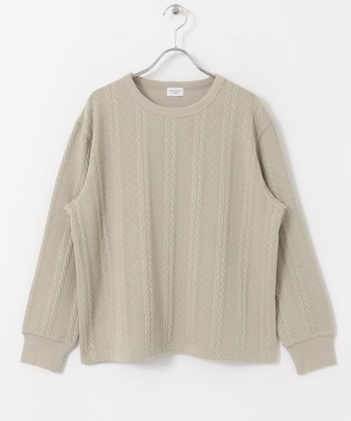 【セール】『UR TECH』カットJQケーブルプルオーバー（Tシャツ/カットソー）｜URBAN RESEARCH DOORS（アーバンリサーチドアーズ）