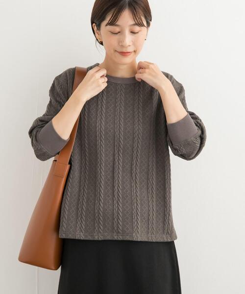 【セール】『UR TECH』カットJQケーブルプルオーバー（Tシャツ/カットソー）｜URBAN RESEARCH DOORS（アーバンリサーチドアーズ）