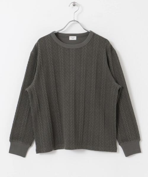 【セール】『UR TECH』カットJQケーブルプルオーバー（Tシャツ/カットソー）｜URBAN RESEARCH DOORS（アーバンリサーチドアーズ）