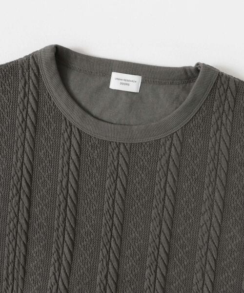 【セール】『UR TECH』カットJQケーブルプルオーバー（Tシャツ/カットソー）｜URBAN RESEARCH DOORS（アーバンリサーチドアーズ）