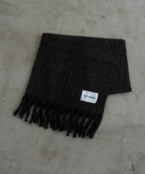 RAY CASSIN(レイカズン)の「デカネームボリュームマフラー(マフラー・レディース・アイボリー/ブラック/ブルー/レッド/ブルー系その他2・FREE)」の18枚目の写真