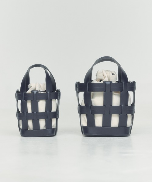 BLUE×PALANG(ブルーパラン)の「【販売終了】WOVEN BASKET BAG(ショルダーバッグ・レディース・ブルー/ネイビー・FREE)」の11枚目の写真