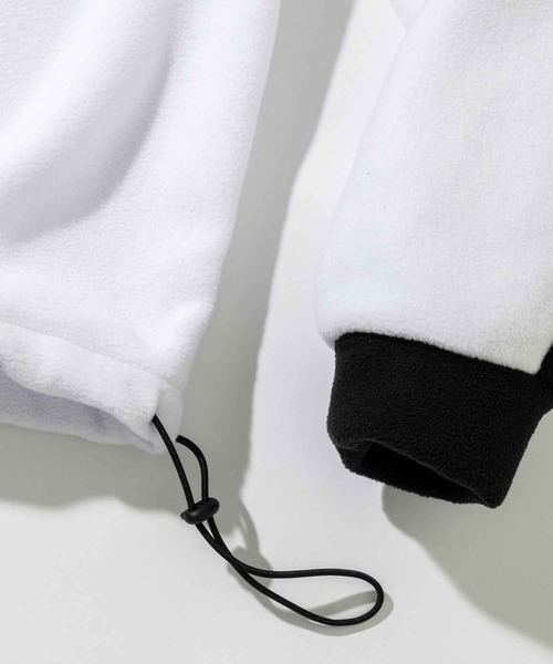 Mark Gonzales（マーク・ゴンザレス）の「【WEB・直営店限定】MARK GONZALES ARTWORK COLLECTION(マーク ゴンザレス)袖ラインフリースジャケット（スウェット・メンズ・パープル/ブラック/チャコール/グリーン/ホワイト・XL/L/M）」の8枚目の写真