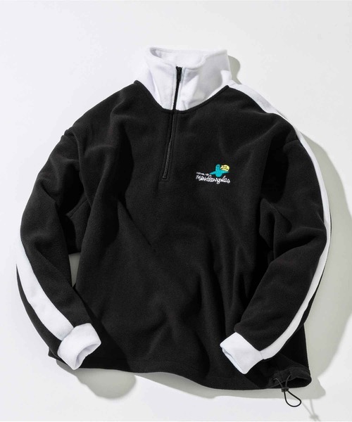Mark Gonzales（マーク・ゴンザレス）の「【WEB・直営店限定】MARK GONZALES ARTWORK COLLECTION(マーク ゴンザレス)袖ラインフリースジャケット（スウェット・メンズ・パープル/ブラック/チャコール/グリーン/ホワイト・XL/L/M）」の10枚目の写真