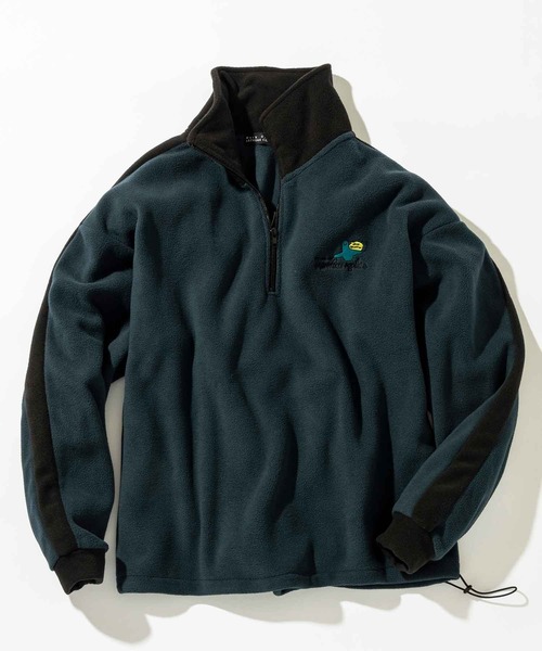Mark Gonzales（マーク・ゴンザレス）の「【WEB・直営店限定】MARK GONZALES ARTWORK COLLECTION(マーク ゴンザレス)袖ラインフリースジャケット（スウェット・メンズ・パープル/ブラック/チャコール/グリーン/ホワイト・XL/L/M）」の14枚目の写真