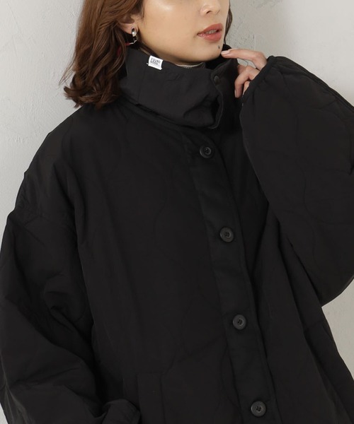 FOUND GOOD（ファウンドグッド）の「キルティングスヌード（ネックウォーマー/スヌード・レディース・ネイビー/ブラック・FREE）」の3枚目の写真