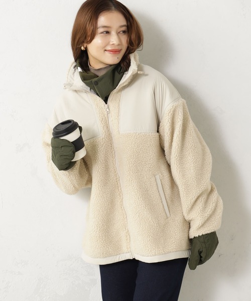 FOUND GOOD（ファウンドグッド）の「キルティングスヌード（ネックウォーマー/スヌード・レディース・ネイビー/ブラック・FREE）」の6枚目の写真