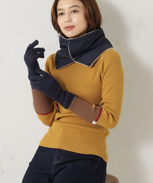 FOUND GOOD（ファウンドグッド）の「キルティングスヌード（ネックウォーマー/スヌード・レディース・ネイビー/ブラック・FREE）」の7枚目の写真