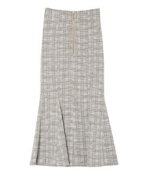 LAGUNAMOON | カットツイードフロントZIPスカート(スカート)