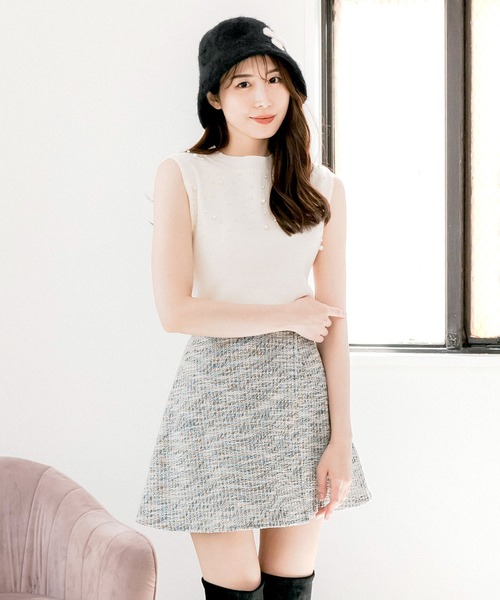 Julia Boutique（ジュリアブティック）の「リボンモチーフチューリップハット（ハット・レディース・ブラック/ホワイト・ONE）」の11枚目の写真