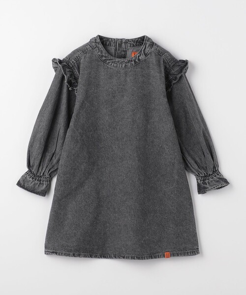 UNIVERSAL OVERALL(ユニバーサルオーバーオール)の「【別注】<UNIVERSAL OVERALL>TJ デニム ワンピース / キッズ 100cm-130cm(ワンピース・キッズ・ダークグレー/コバルトブルー・S(120-130cm)/XS(100-110cm))」の1枚目の写真