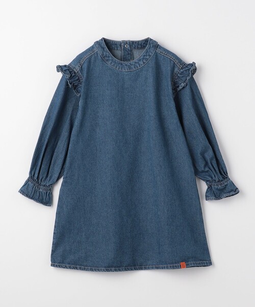 UNIVERSAL OVERALL(ユニバーサルオーバーオール)の「【別注】<UNIVERSAL OVERALL>TJ デニム ワンピース / キッズ 100cm-130cm(ワンピース・キッズ・ダークグレー/コバルトブルー・S(120-130cm)/XS(100-110cm))」の4枚目の写真