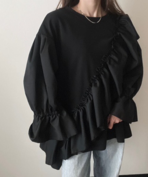 セール】【ZOZO限定】フリルチュニック（チュニック）｜deux