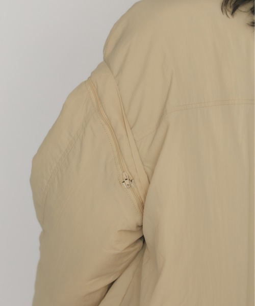 MERLOT（メルロー）の「中綿2wayモンスターパーカー（ダウンジャケット/コート・レディース・チャコールグレー/ベージュ・FREE）」の20枚目の写真