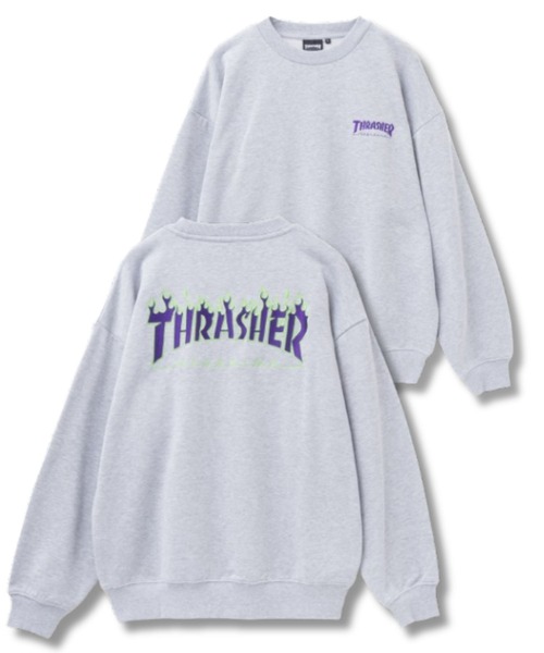THRASHER Logo C/N Sweatshirt 裏毛ロゴクルーネックスウェット