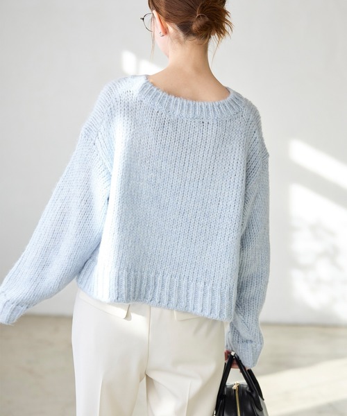 ラメリリーショートニットプルオーバー（ニット/セーター）｜ROPE