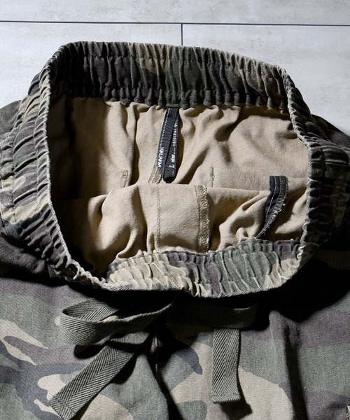 Starting Over（スターティングオーバー）の「bio-wash camouflage cargo wide pants / バイオウォッシュ カモフラージュ カーゴ ワイド パンツ（カーゴパンツ・メンズ・グリーン/カーキ/ダークグリーン・L/M/XL）」の9枚目の写真