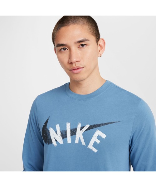 NIKE 2カラー Swoosh 長袖 ロゴ Tシャツ セール】NIKE/ナイキ M NK DF TEE LS SWOOSH/ドライフィット