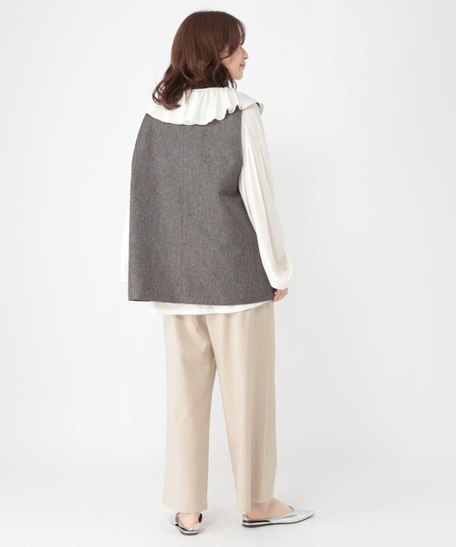 studio CLIP（スタディオクリップ）の「ロングベスト《オケージョン2026SS》（ベスト・レディース・ベージュ/カーキブラウン/ブラック/グレー・FREE）」の13枚目の写真