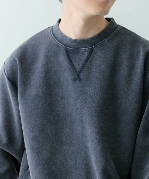 ITEMS URBANRESEARCH（アイテムズ アーバンリサーチ）の「フェードダンボール クルーネックTops（Tシャツ/カットソー・メンズ・ブラック/グリーン/ネイビー・MEDIUM/LARGE）」の16枚目の写真