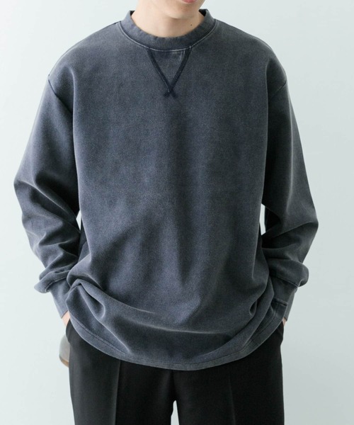 ITEMS URBANRESEARCH（アイテムズ アーバンリサーチ）の「フェードダンボール クルーネックTops（Tシャツ/カットソー・メンズ・ブラック/グリーン/ネイビー・MEDIUM/LARGE）」の17枚目の写真
